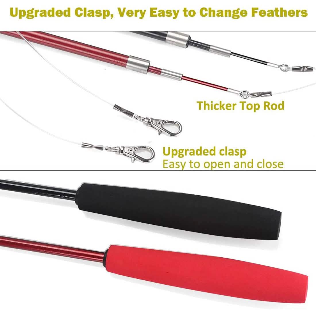 11-Pack: Interactive Cat Toy Wand