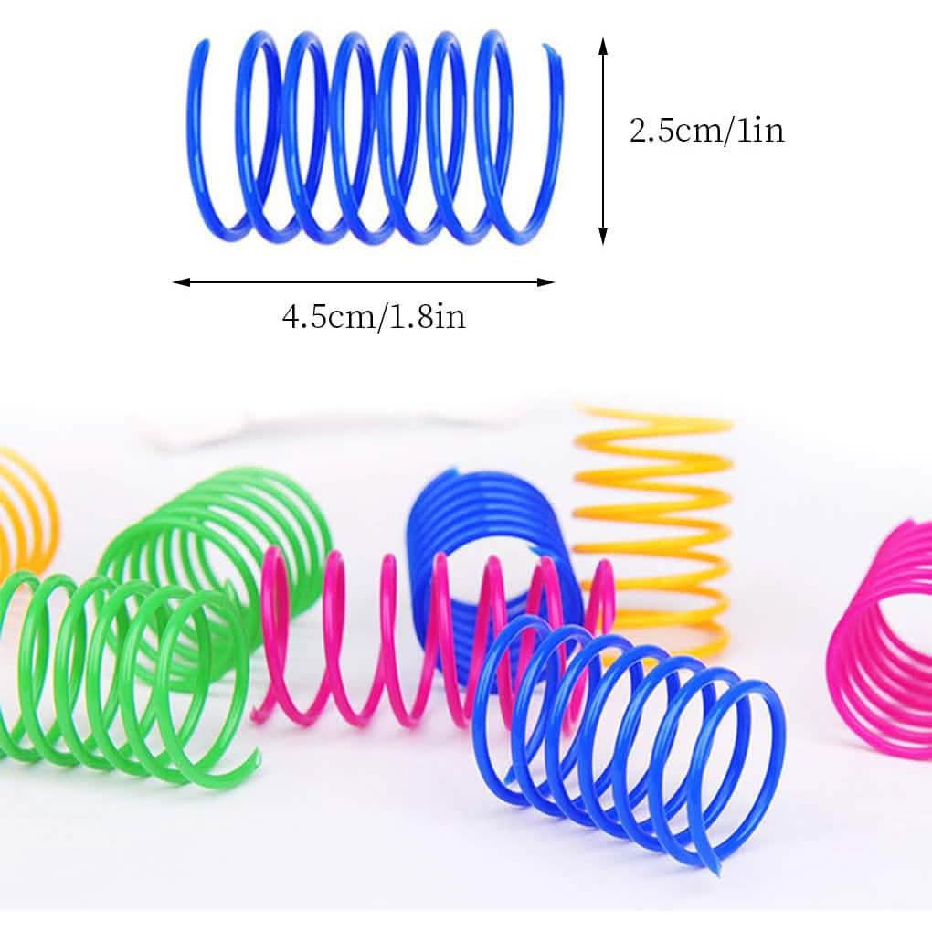 12-Piece: Cat Coil Spring Toy