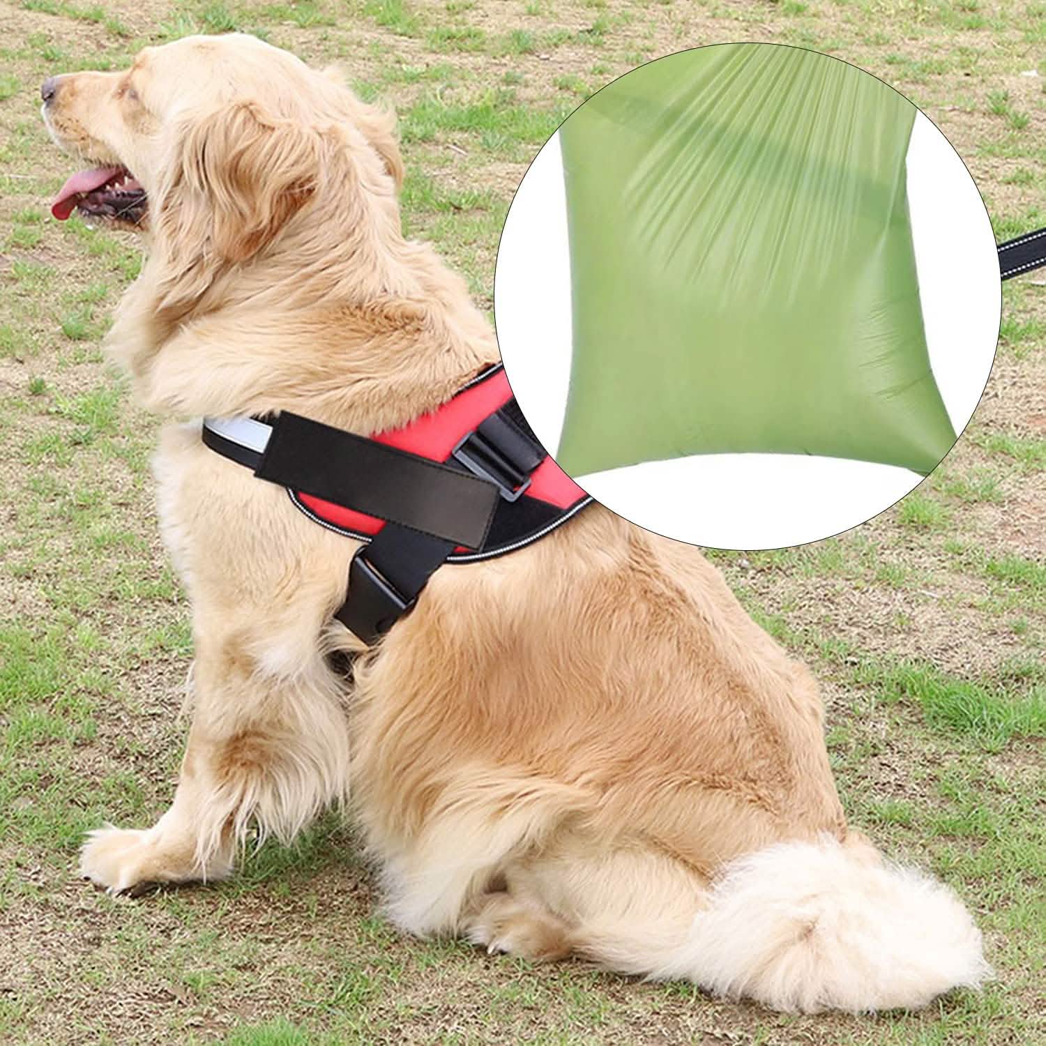 2-Pack: Dog Poop Bag Dispenser with Built-in LED Flashlight