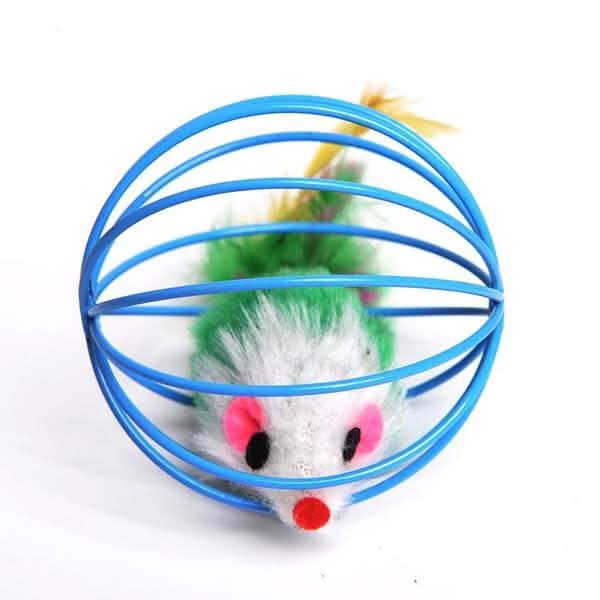 5-Pack: Pet Cat Kitten Playing Mouse Ball Cage
