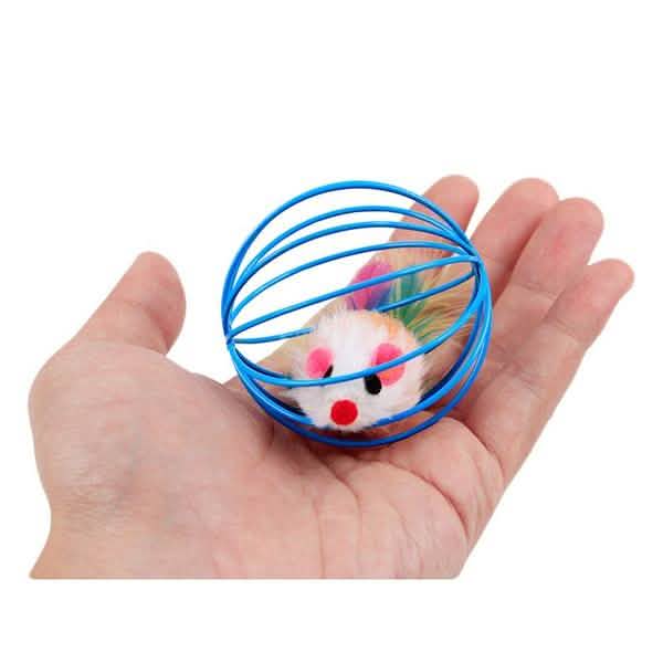 5-Pack: Pet Cat Kitten Playing Mouse Ball Cage