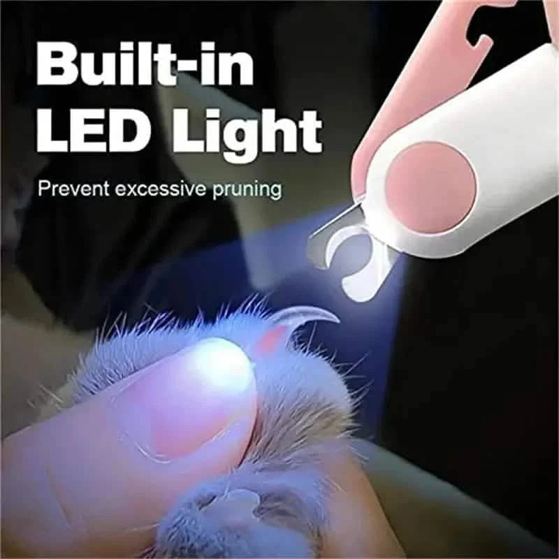Cat Nail Clipper with LED Light