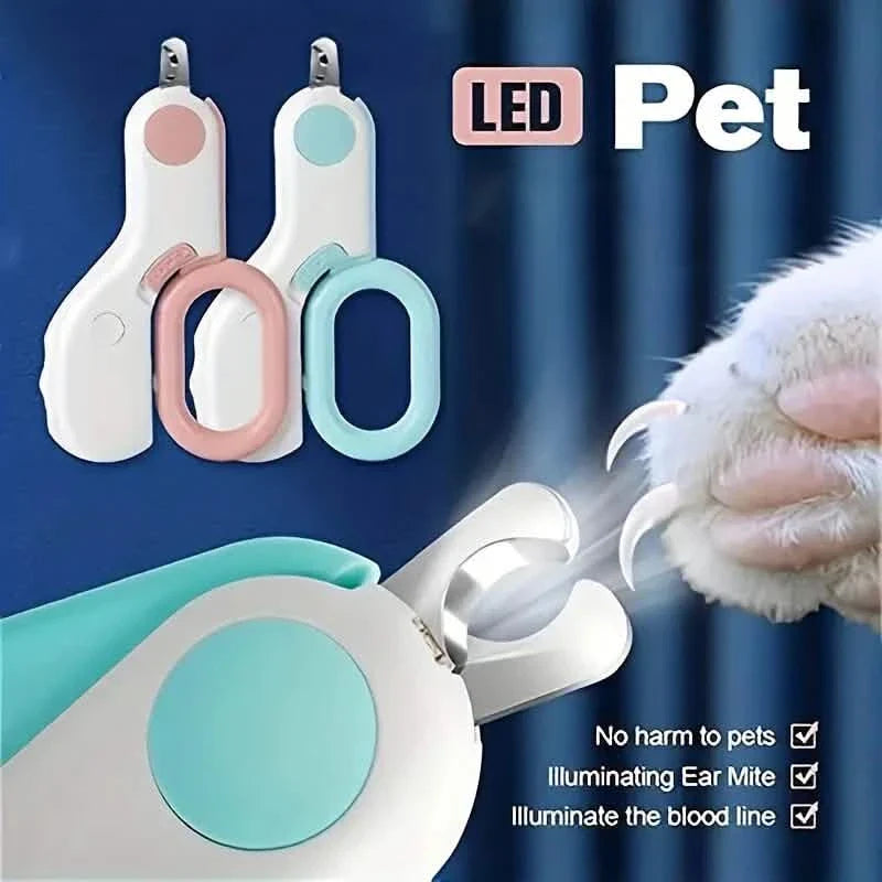 Cat Nail Clipper with LED Light